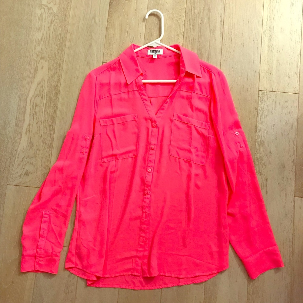 Express Portofino neon pink top